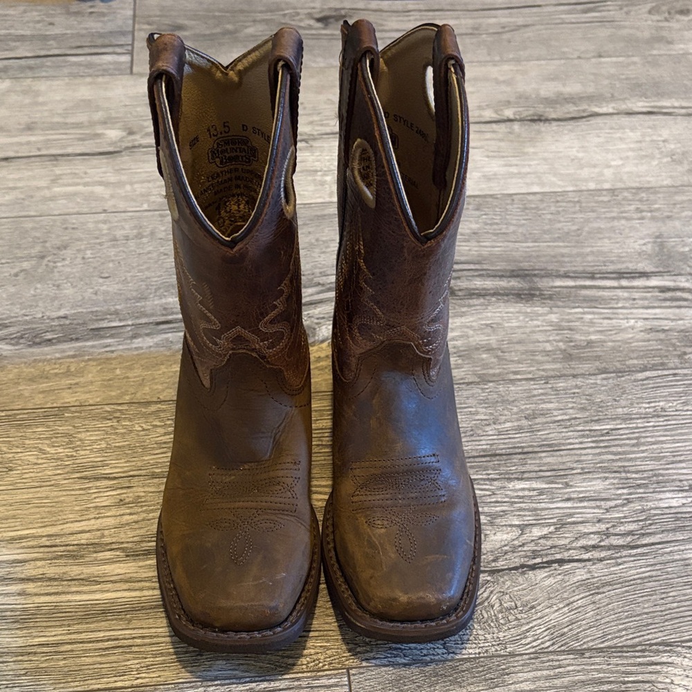 Brown Leather Cowboy Boots